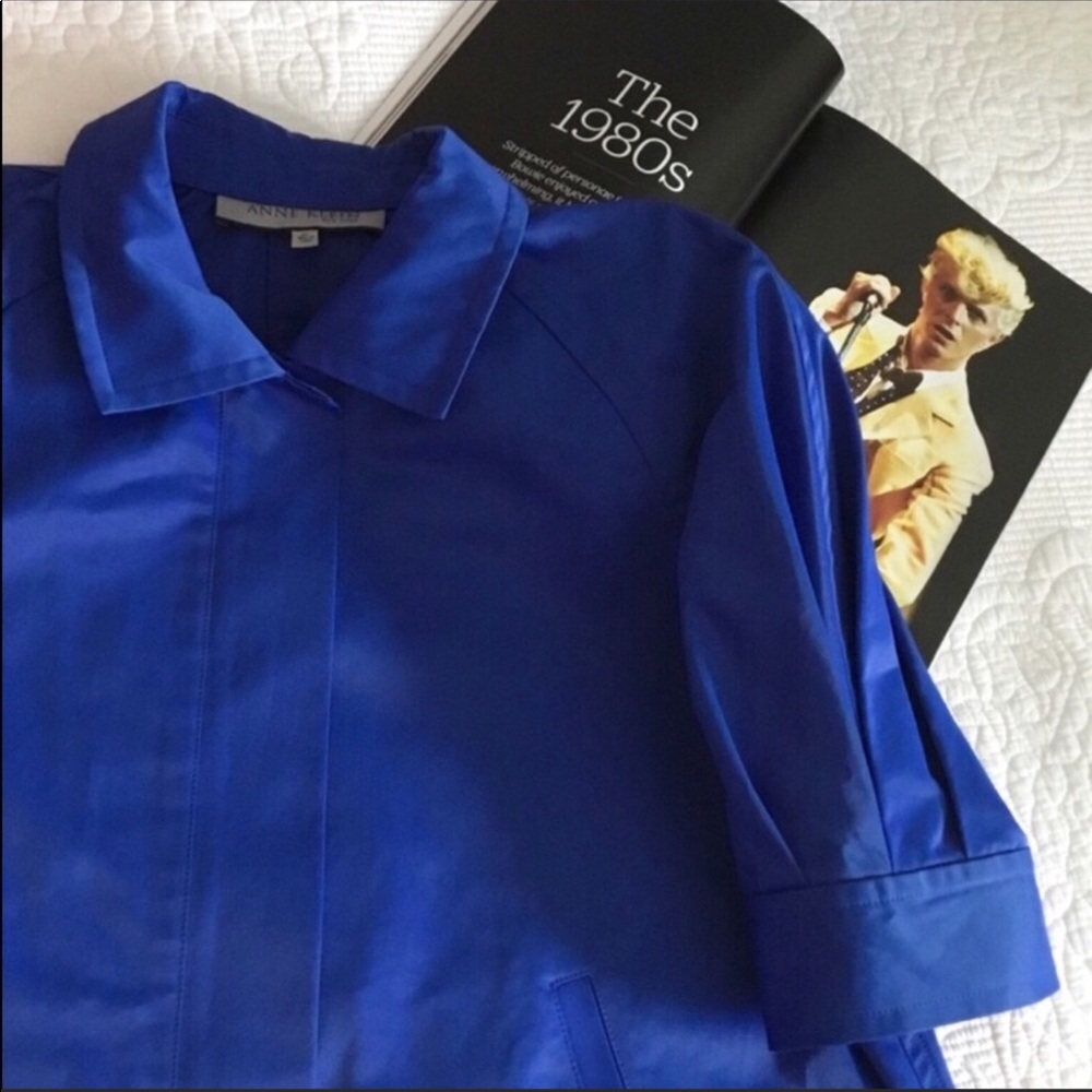Anne Klein Cobalt Blue Jacket vintage 1980s
